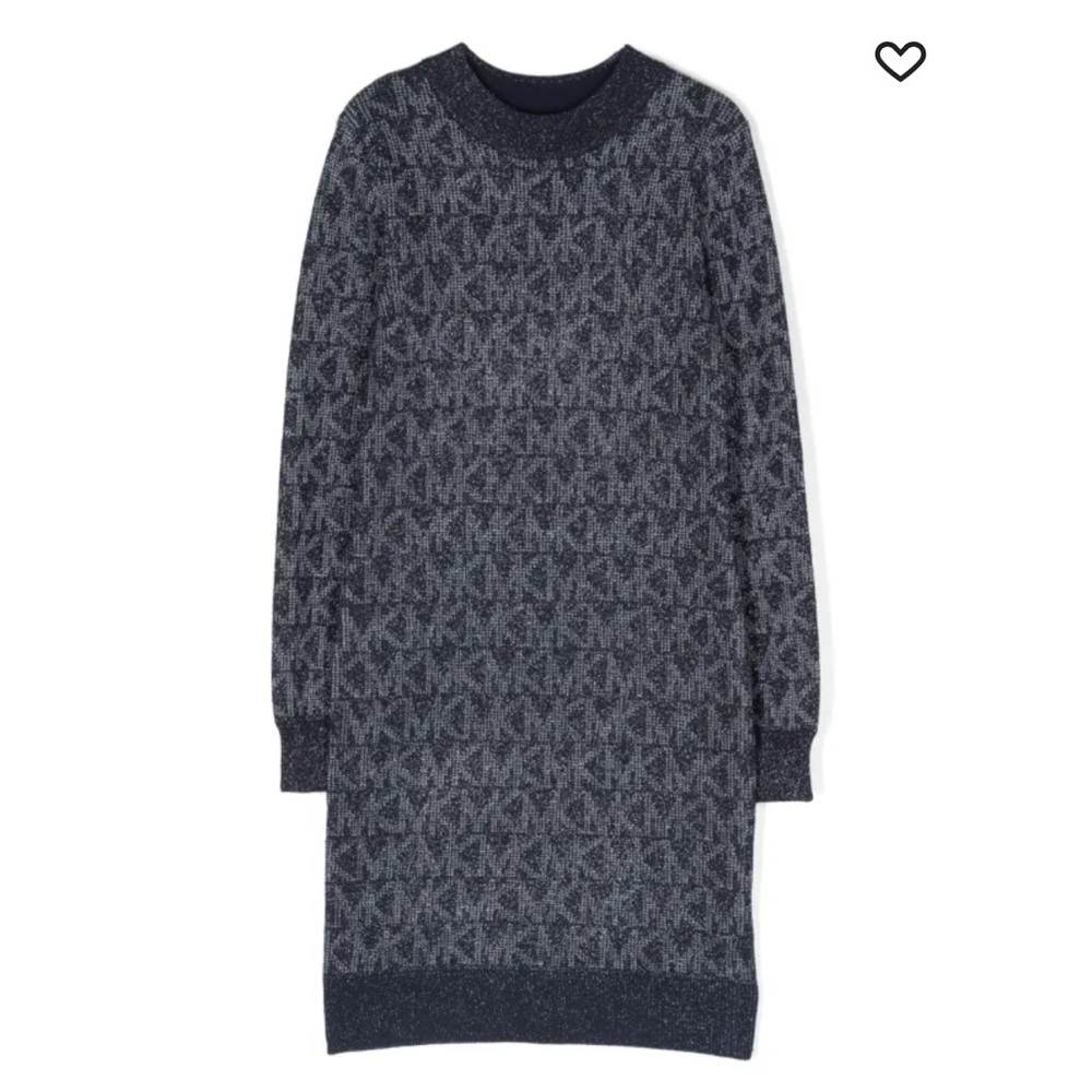 Michael Kors sparkle logo knit dress